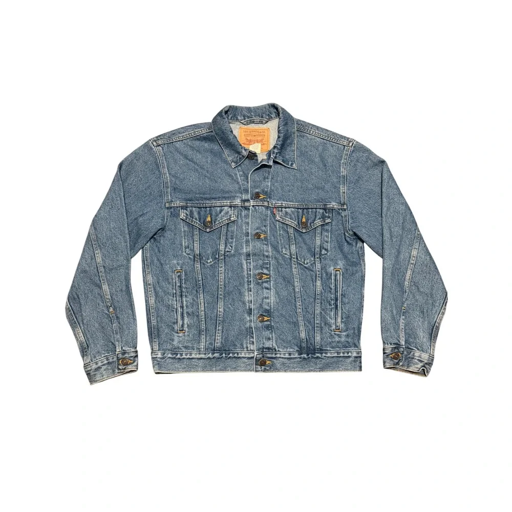 Vintage Y2K Levi's 70508-7112 Relaxed Trucker Denim Jacket Mens M 2003 Blue